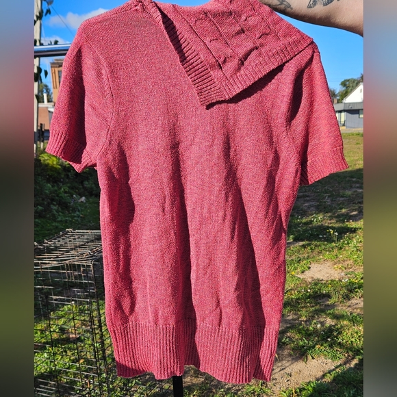 Dressbarn short sleeve cowl neck sweater - Picture 5 of 7